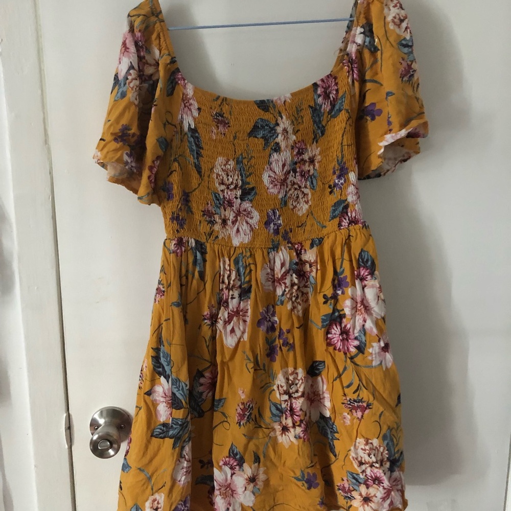 Floral Off the Shoulder Fit and Flare